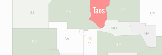 Taos County Map